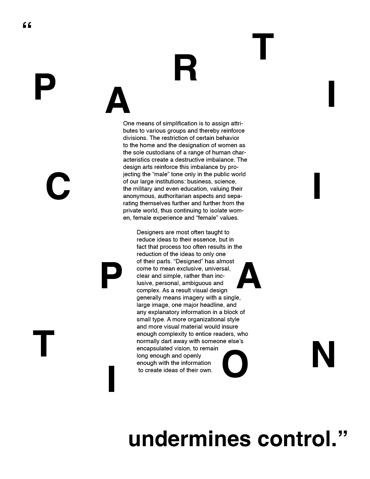 a re-examination of some aspects of the design arts