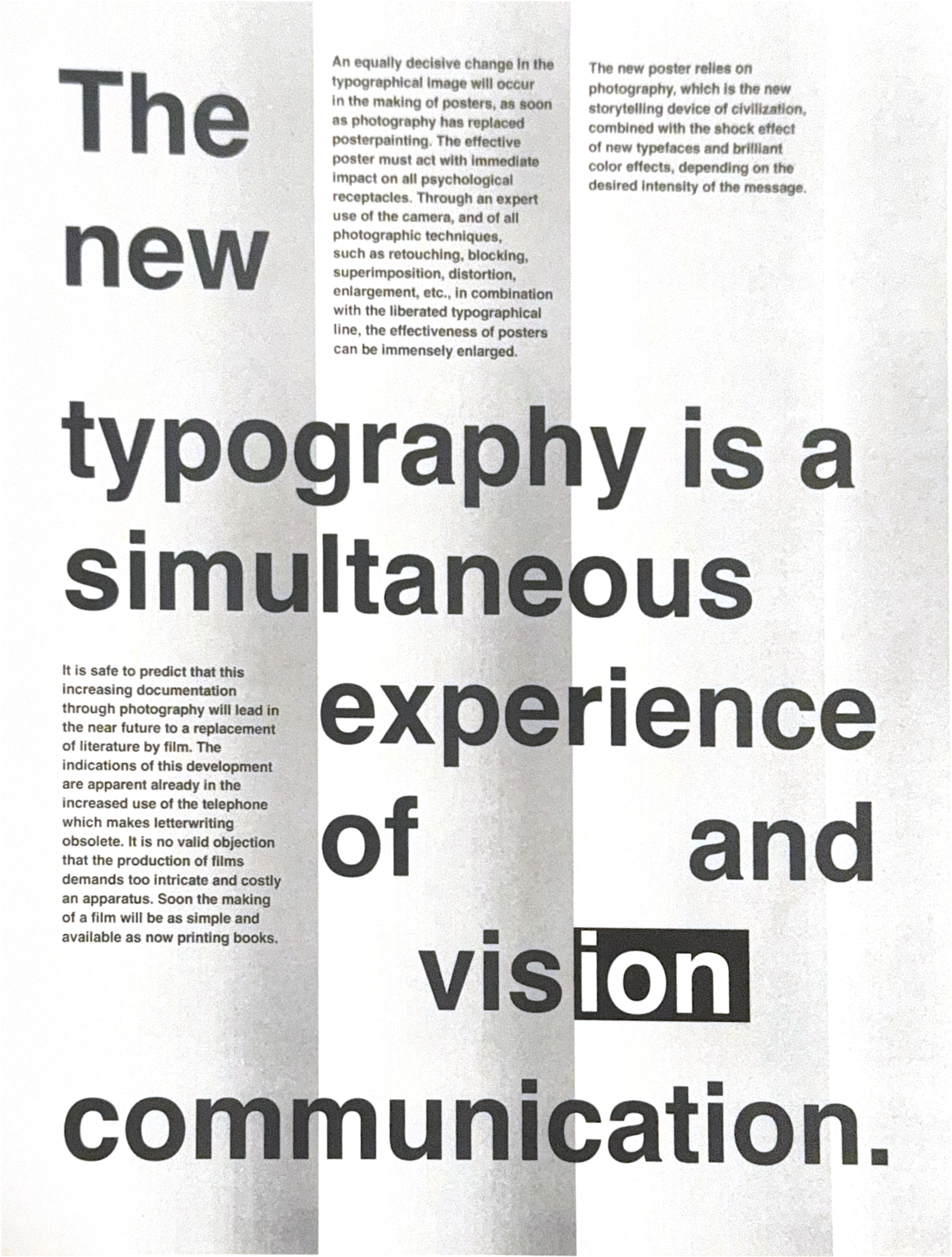 the new typography